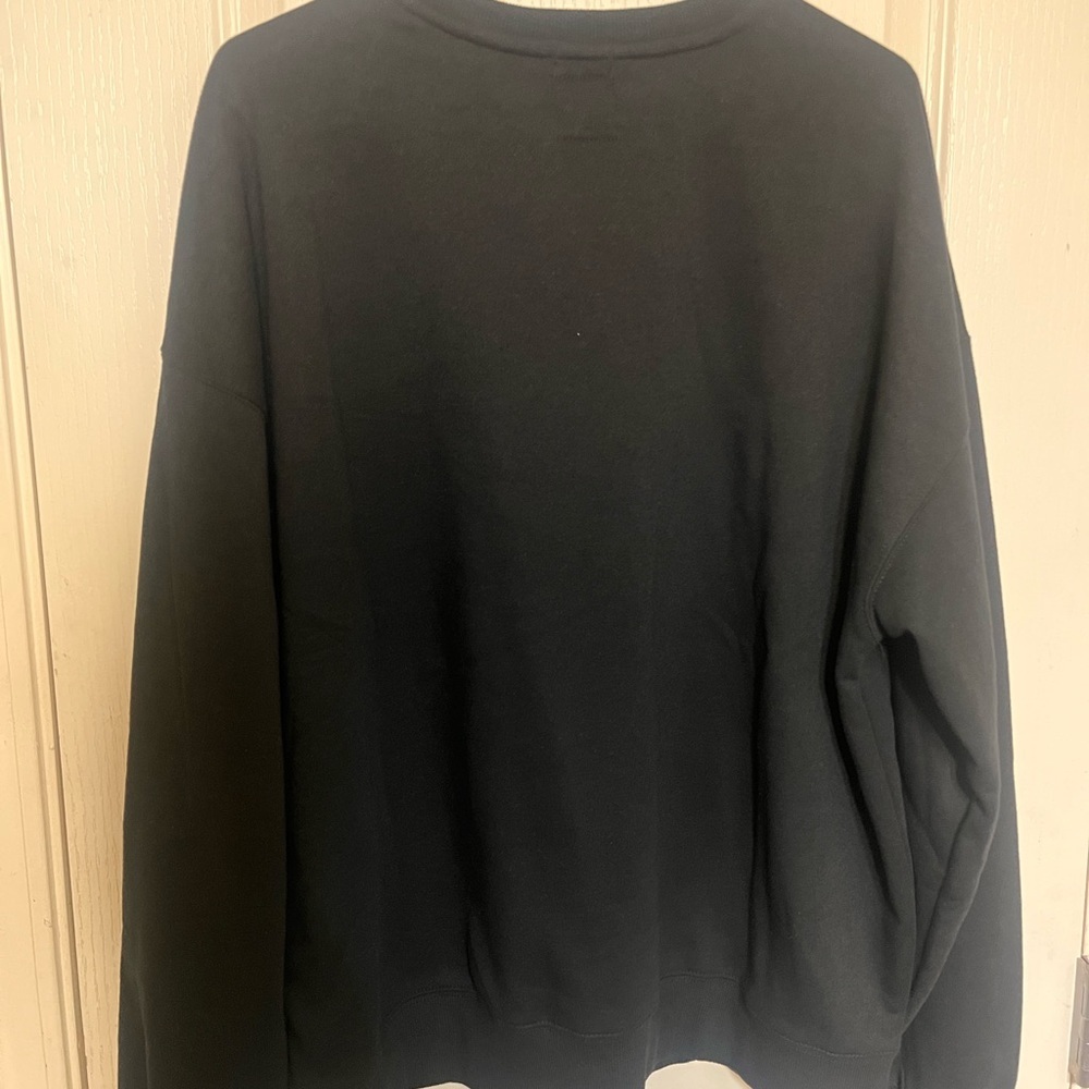 RSQ Black Crewneck Sweater with Textured Knit